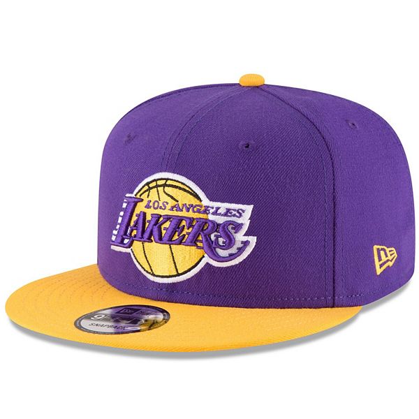 Men's New Era Purple/Gold Los Angeles Lakers Two-Tone 9FIFTY Adjustable Hat