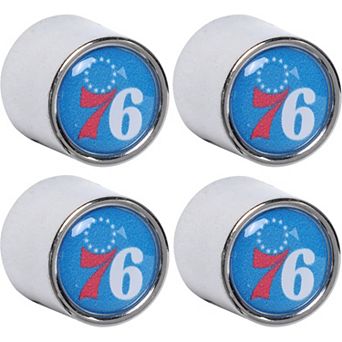 Philadelphia 76ers 4-Pack Valve Stem Covers Set