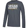 Men's adidas Gray Vegas Golden Knights Local Ultimate Dassler Long Sleeve T-Shirt