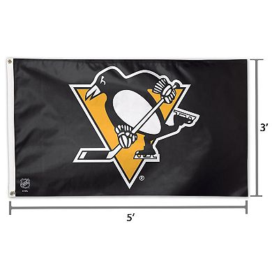 WinCraft Pittsburgh Penguins 3' x 5' Deluxe Flag