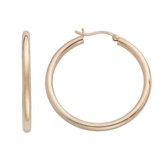 18k Gold-Over-Silver Hoop Earrings