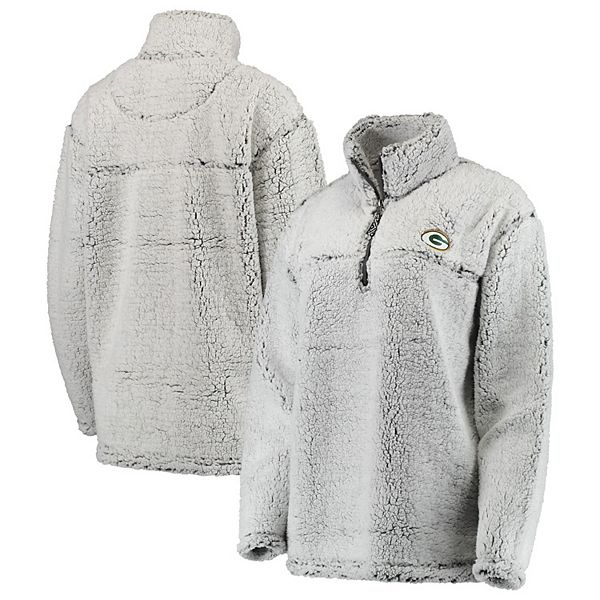 NFL Packers Women's Plus Size Overlay Micro Fleece Jacket 