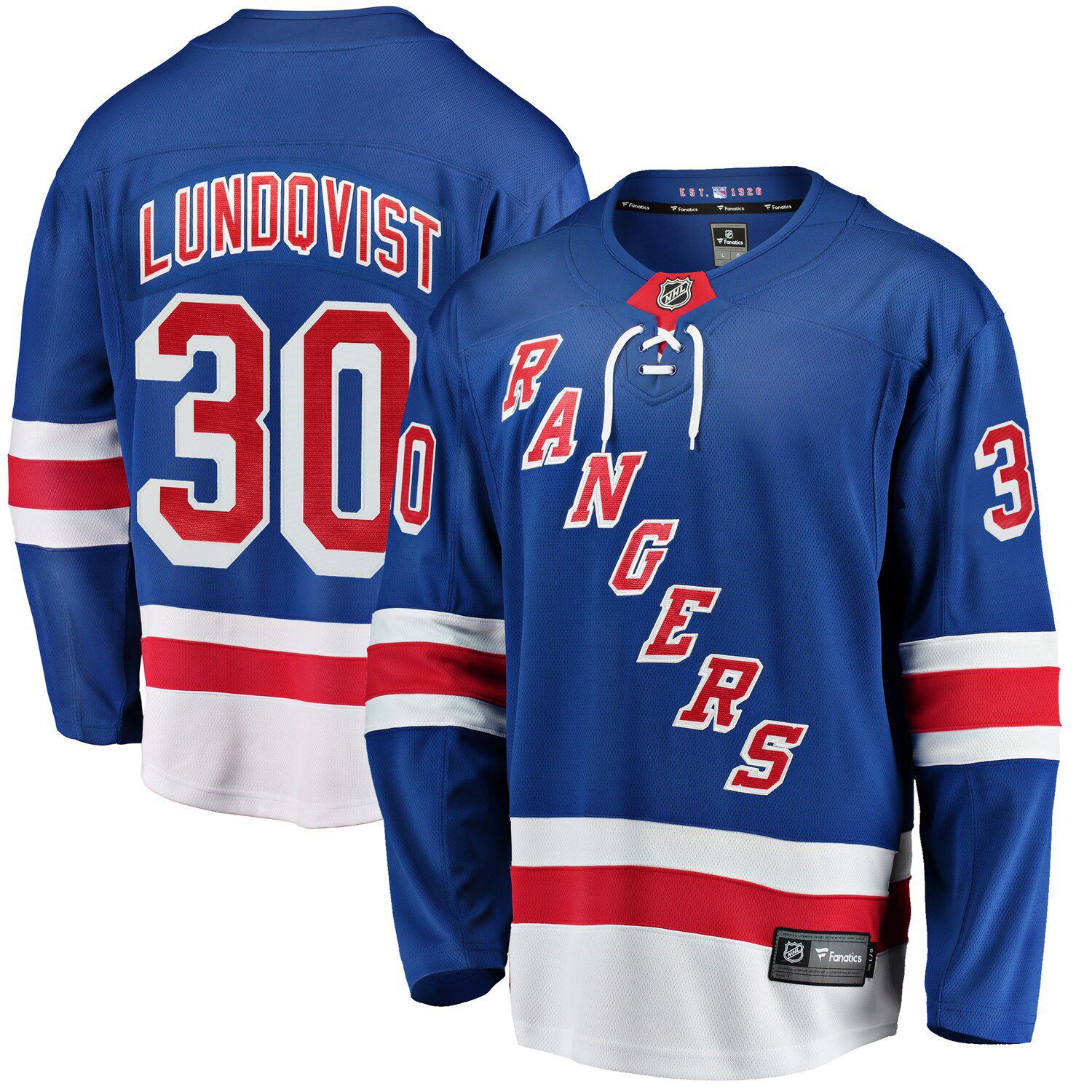 New York Rangers No30 Henrik Lundqvist Camo 2017 Veterans Day Jersey