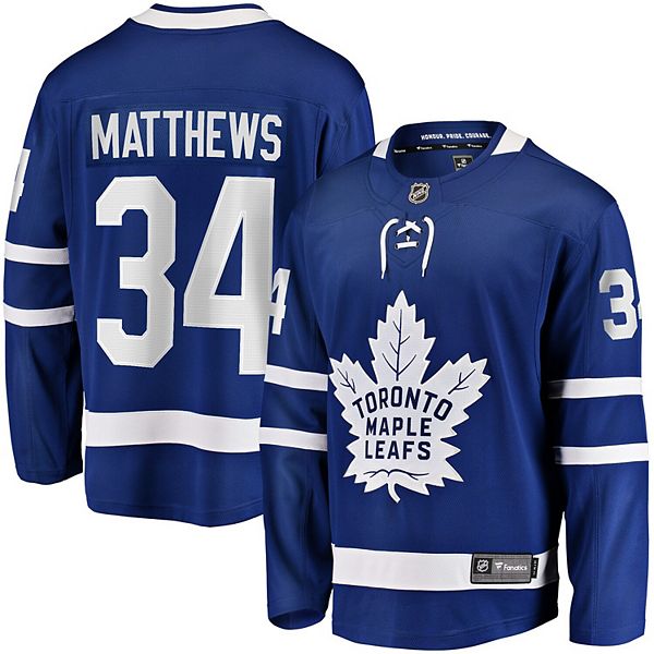 Men's Fanatics Branded Auston Matthews Royal Toronto Maple Leafs Special Edition 2.0 Breakaway Player Jersey, 3XL