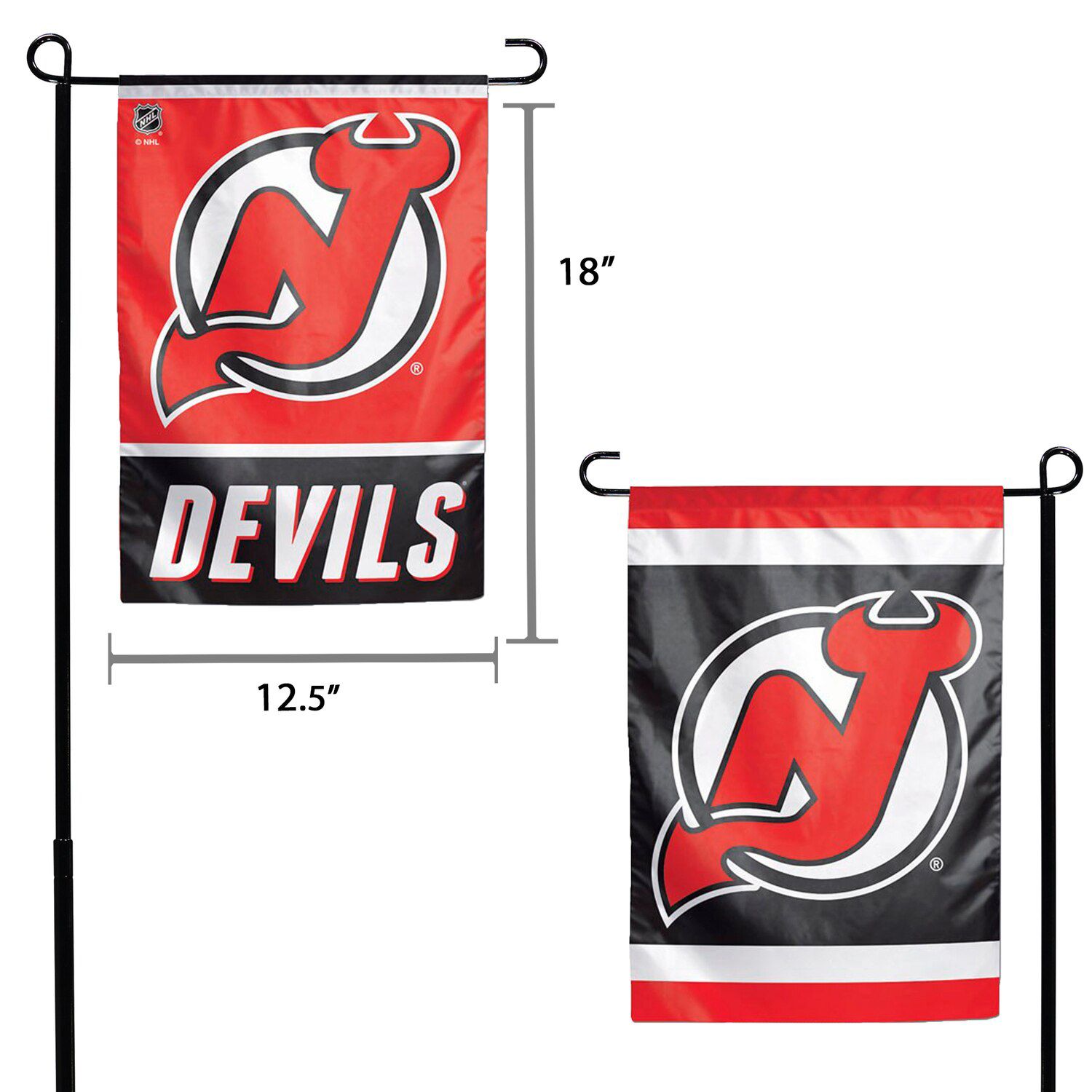 Bandiera Da Giardino New Jersey Devils NHL – Wincraft Double Face 31,8x45,7 Cm Per Esterni