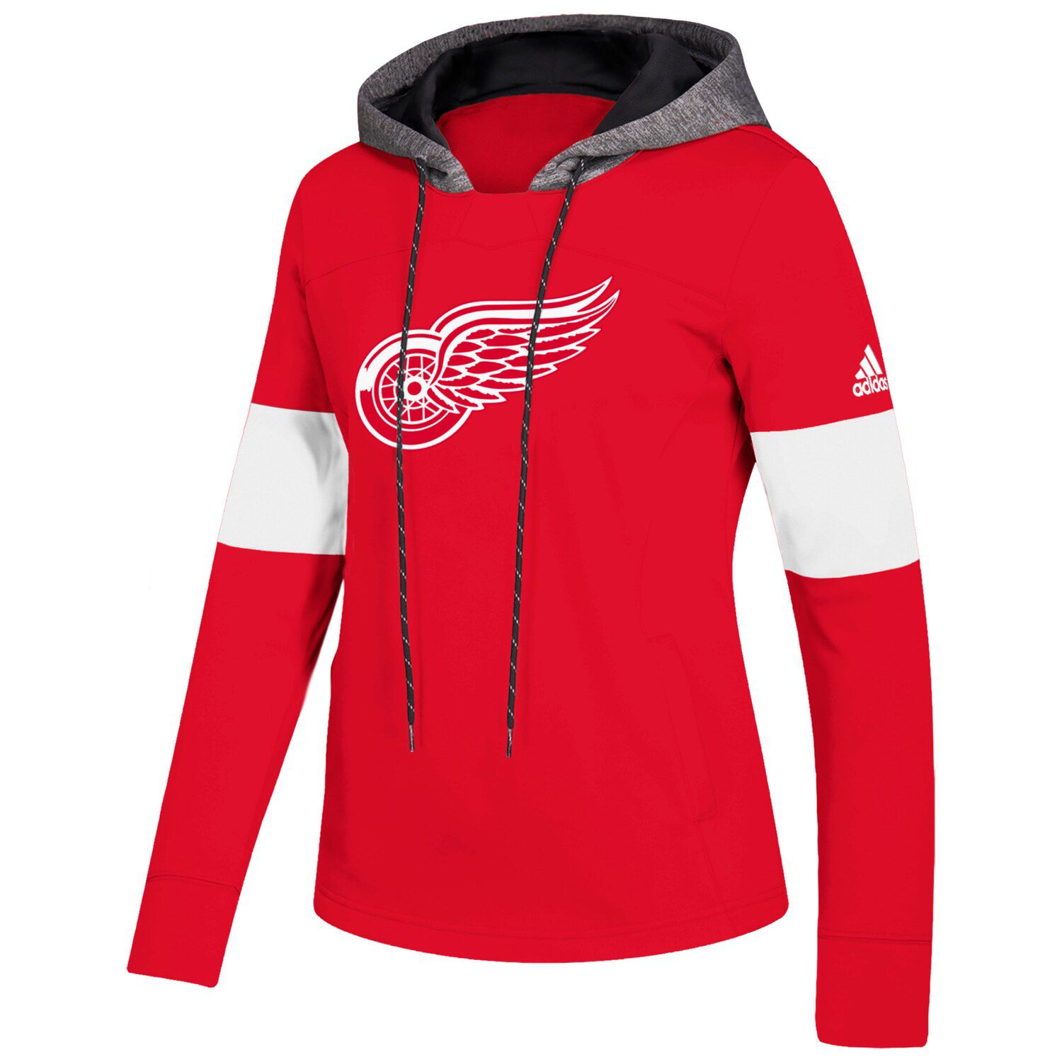 adidas red wings hoodie