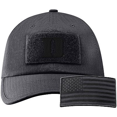 Men s Nike Anthracite Duke Blue Devils Tactical Heritage 86 Team Performance Tri Blend Adjustable Hat