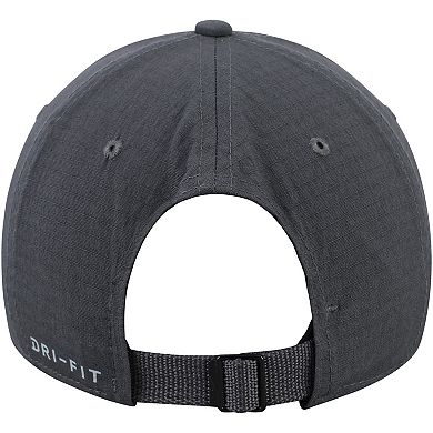 Men's Nike Anthracite Duke Blue Devils Tactical Heritage 86 Team Performance Tri-Blend Adjustable Hat