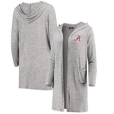 Women's Heathered Gray Alabama Crimson Tide Cuddle Soft Duster Cardigan