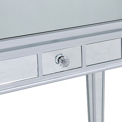 Southern Enterprises Glenview Glam Mirror Writing Desk