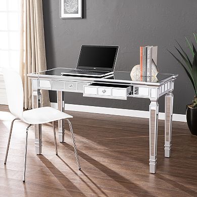Southern Enterprises Glenview Glam Mirror Writing Desk