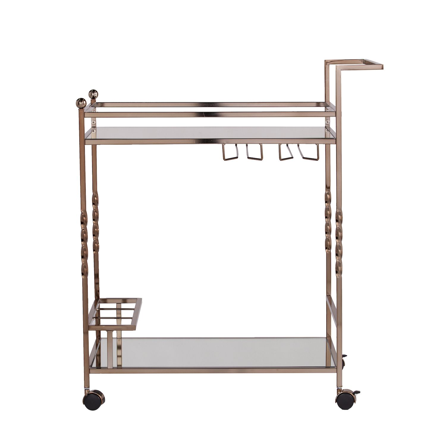 Southern Enterprises Ivers Bar Cart - Thumbnail 3