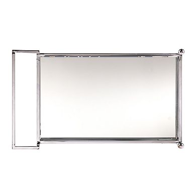 Southern Enterprises Ivers Metal Mirrored Bar Cart