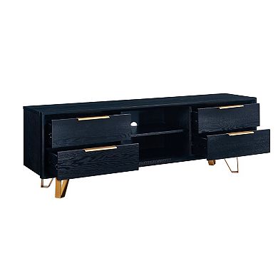 Southern Enterprises Malone Black Entertainment Console