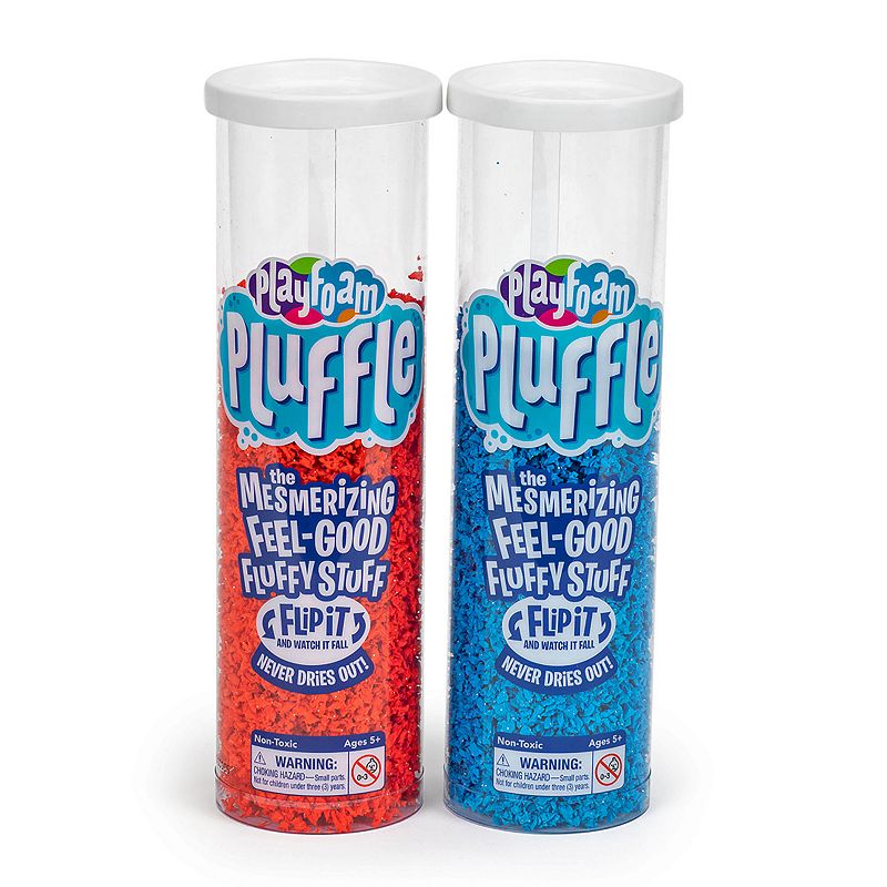 Educational Insights Playfoam Pluffle 2-Pack Red & Blue, Multicolor