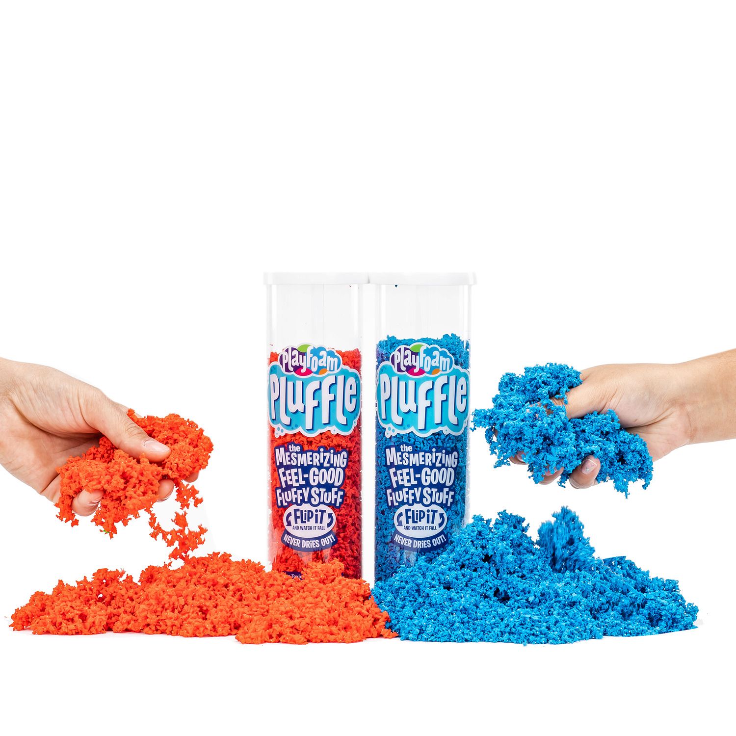 Learning Resources Playfoam Pluffle 9-Pack – Miscela Soffice E Colorata (Blu E Rosso)