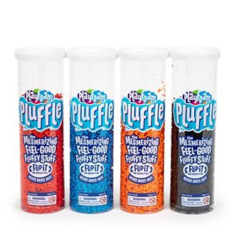 Educational Insights Playfoam Pluffle 4-Pack Black, Red, Blue & Orange