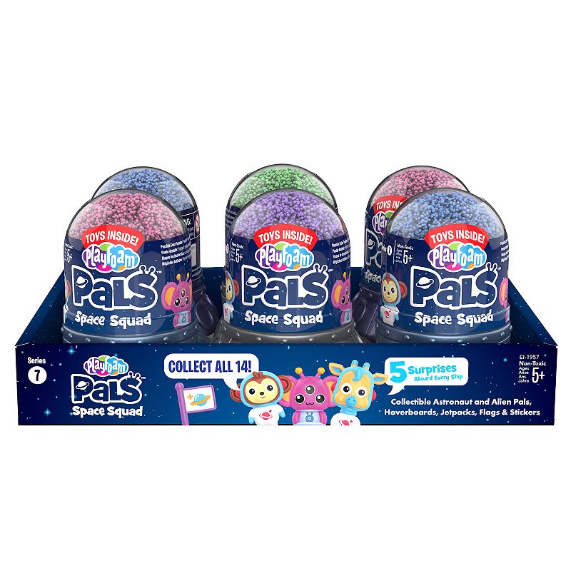 Educational Insights Playfoam 6-Pack Space Pals, Multicolor
