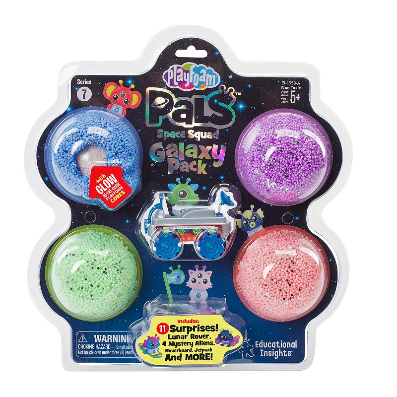 Educational Insights Playfoam Space Squad Galaxy Pack with Blue Rover, Mult