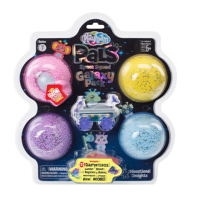 Educational Insights Playfoam Space Squad Galaxy Pack with Purple Rover, Mu