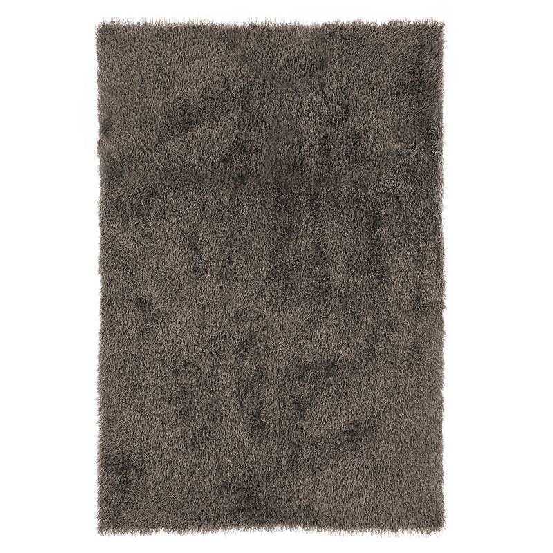 Portsmouth Home Cozy Modern Shag Area Rug, Brown, 8X10 Ft