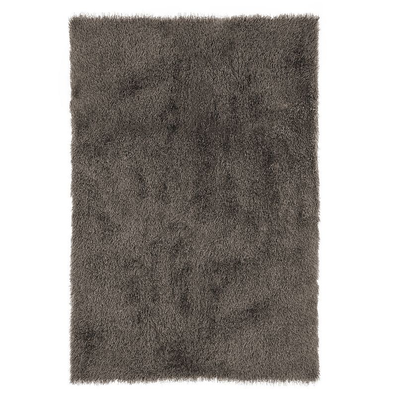 Portsmouth Home Cozy Modern Shag Area Rug, Brown, 8X10 Ft