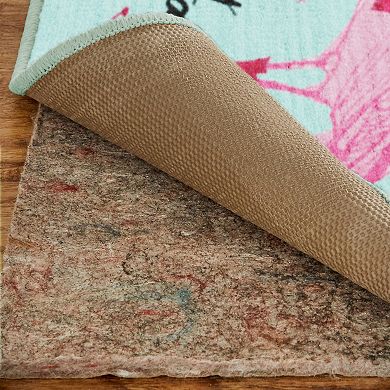 Mohawk Home Prismatic Flamingo Snowflakes Rug