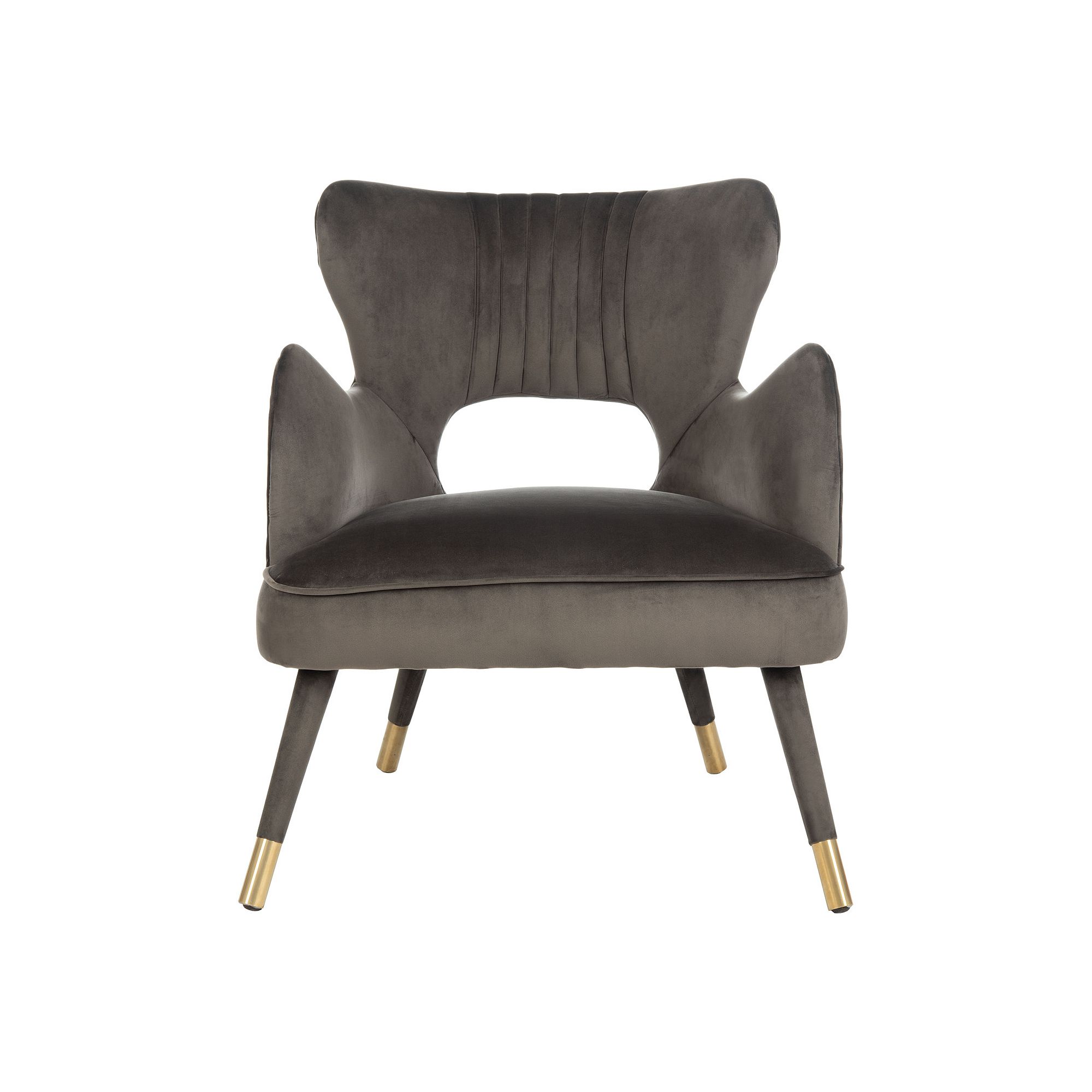 Safavieh Blair Wingback Accent Chair, Shale