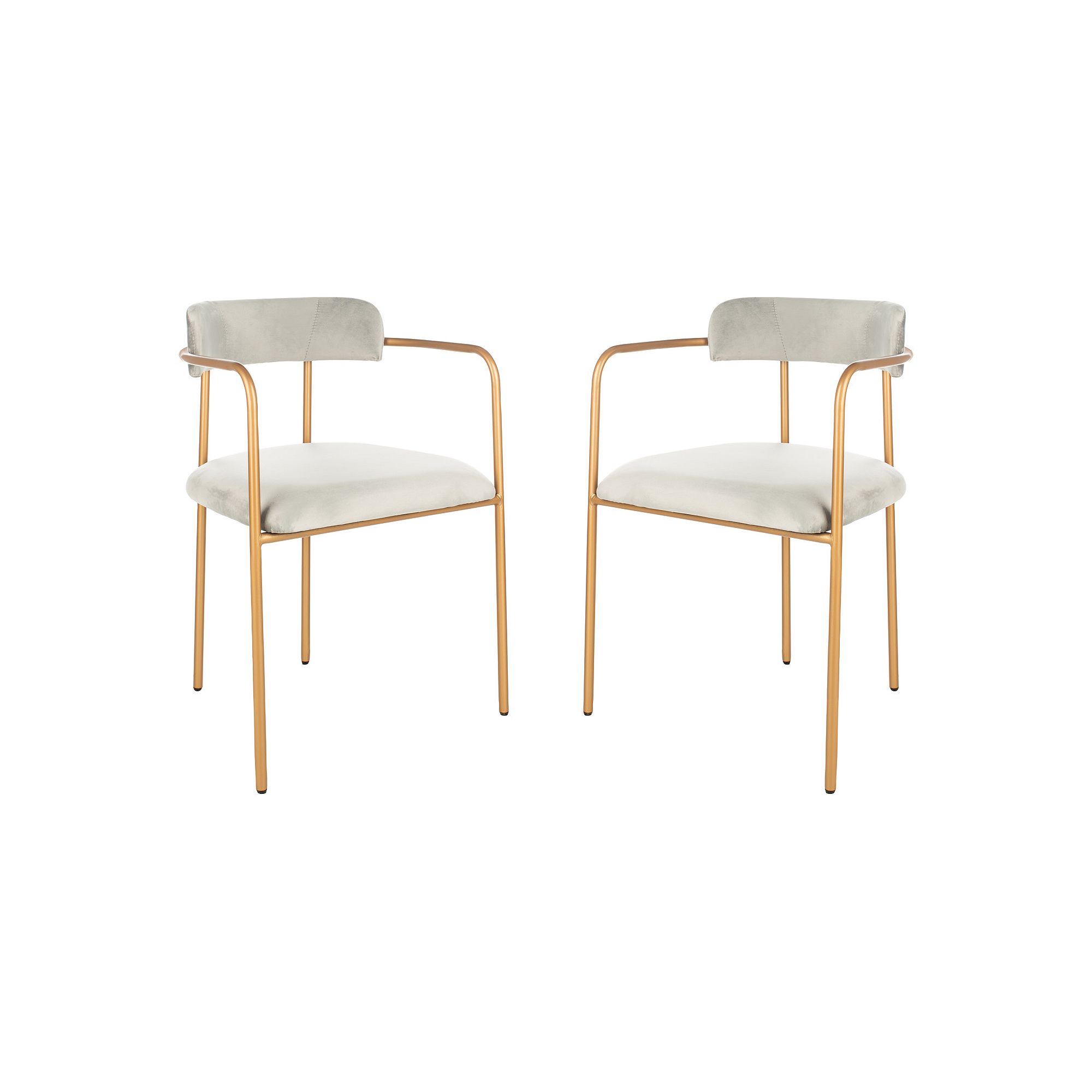 Safavieh Camille Side Chair 2-Piece Set, Gray