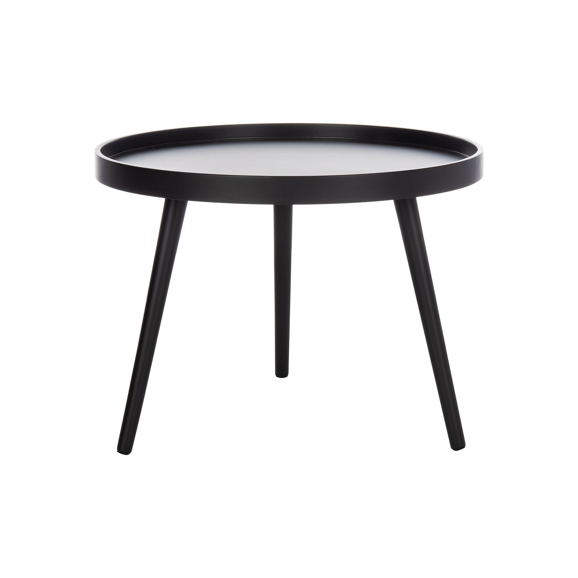 Safavieh Fritz Round Tray Top End Table, Black