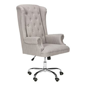 Safavieh Ian Linen Swivel Office Chair