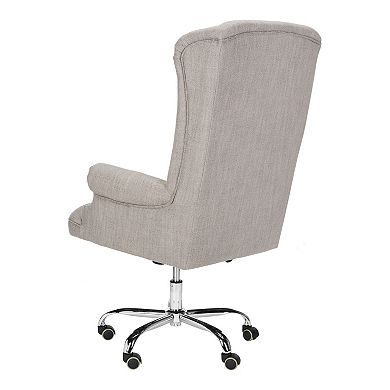 Safavieh Ian Linen Swivel Office Chair