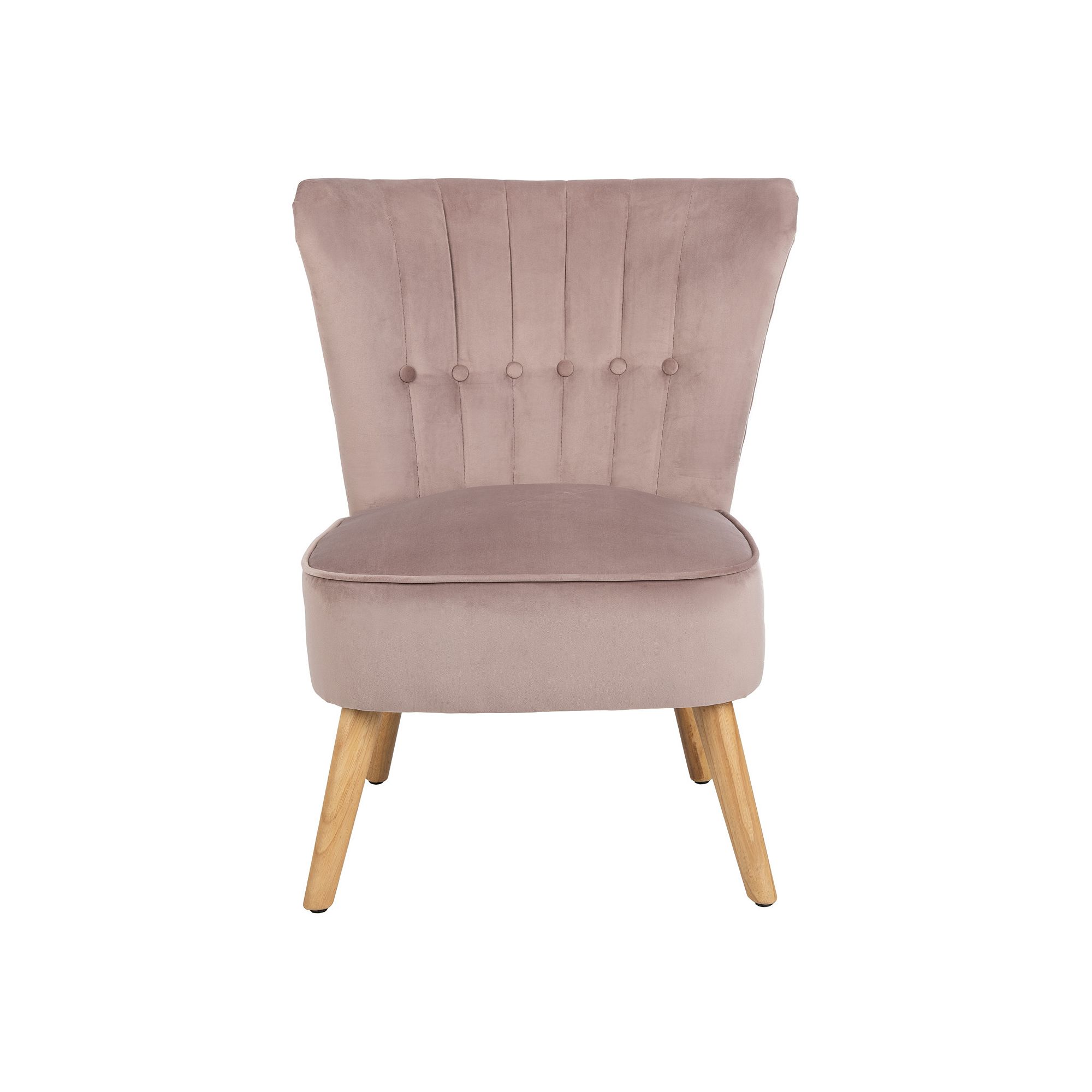 Safavieh June Mid-Century Accent Chair, Light Pink