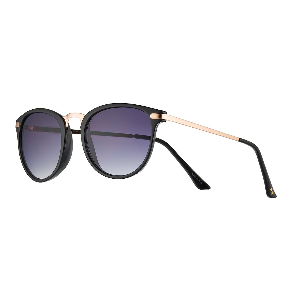 LC Lauren Conrad Black Cat-Eye Sunglasses with Tapered Frames Womens Black LC Lauren Conrad Sunglasses & Eyewear  main image 4