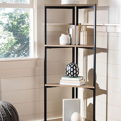 Safavieh Logan 4-Tier Corner Bookshelf