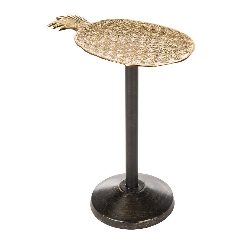 Safavieh Luana Gold Finish Pineapple End Table, Yellow