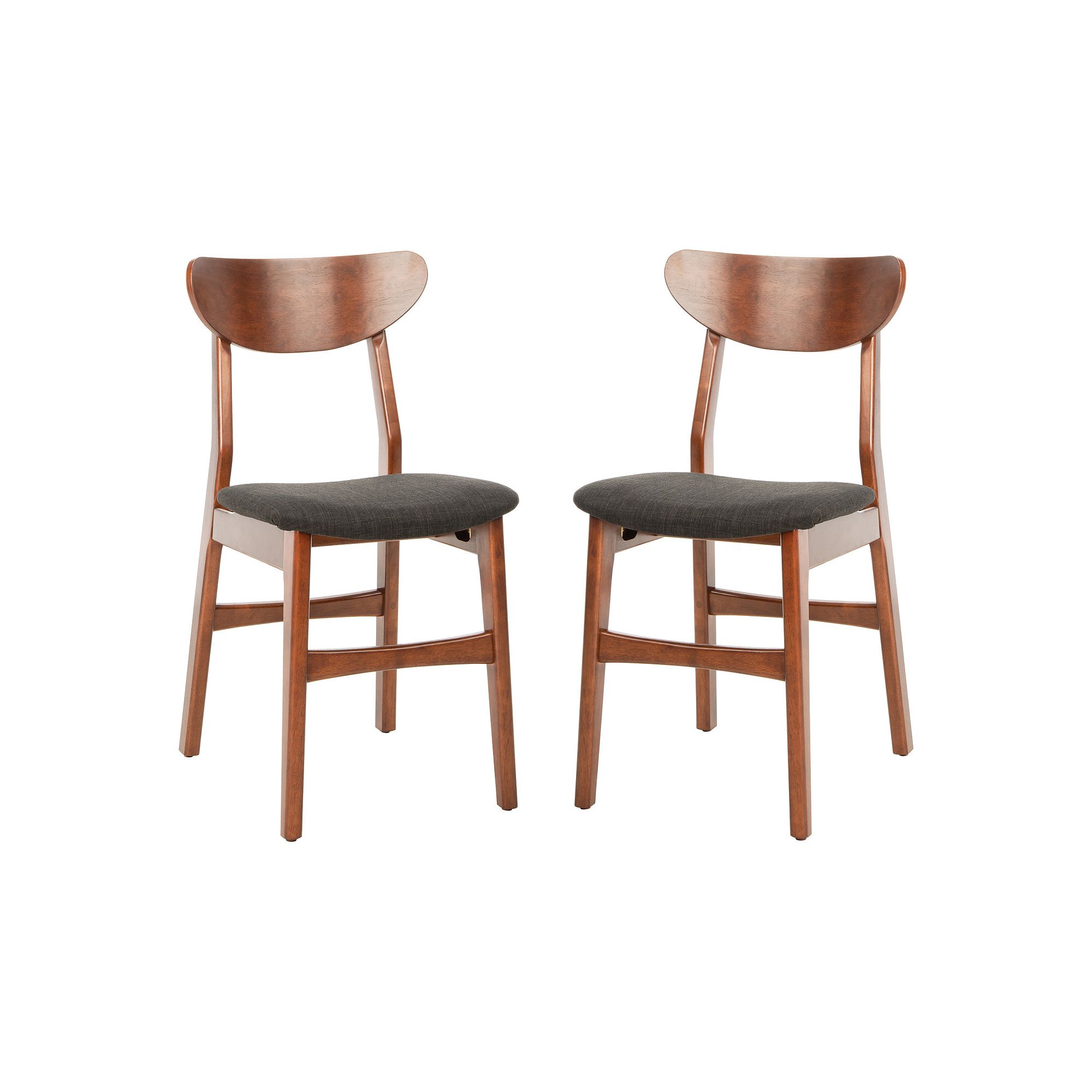 Safavieh Lucca Retro Dining Chair 2-piece Set, Dark Red Black