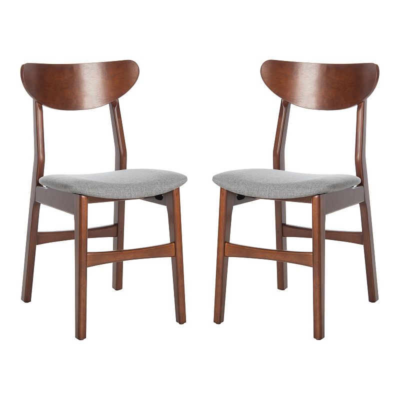 Safavieh Lucca Retro Dining Chair 2-piece Set, Grey