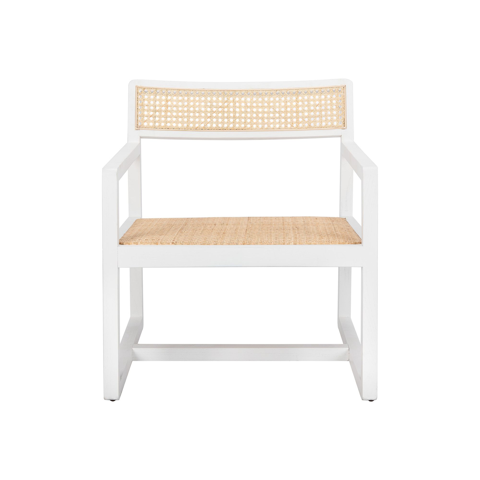 Safavieh Lula Cane Accent Chair, White