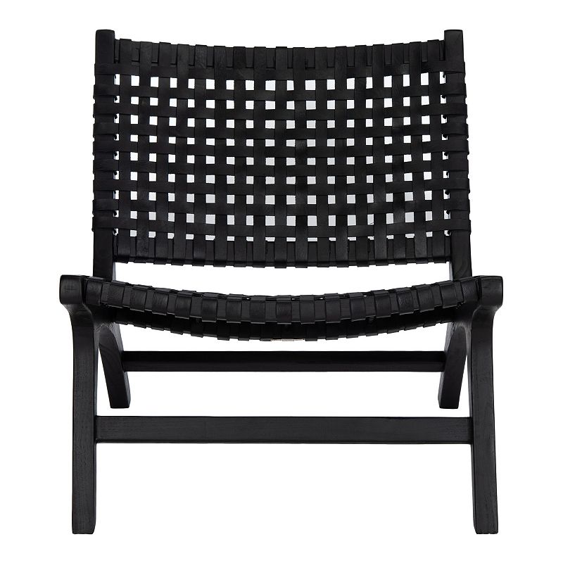 Safavieh Luna Woven Accent Chair, Black