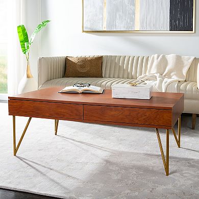 Safavieh Pine 2-Drawer Coffee Table