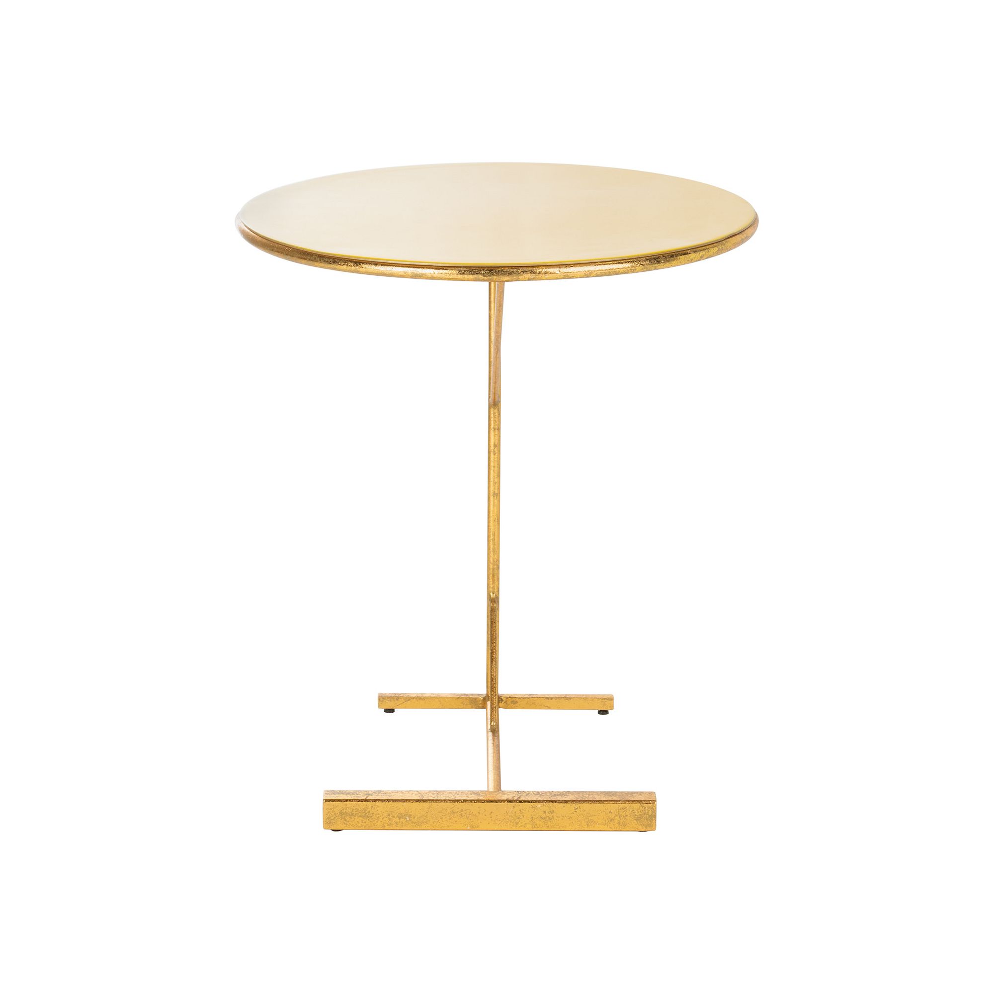 Safavieh Sionne C-Shape End Table, Yellow