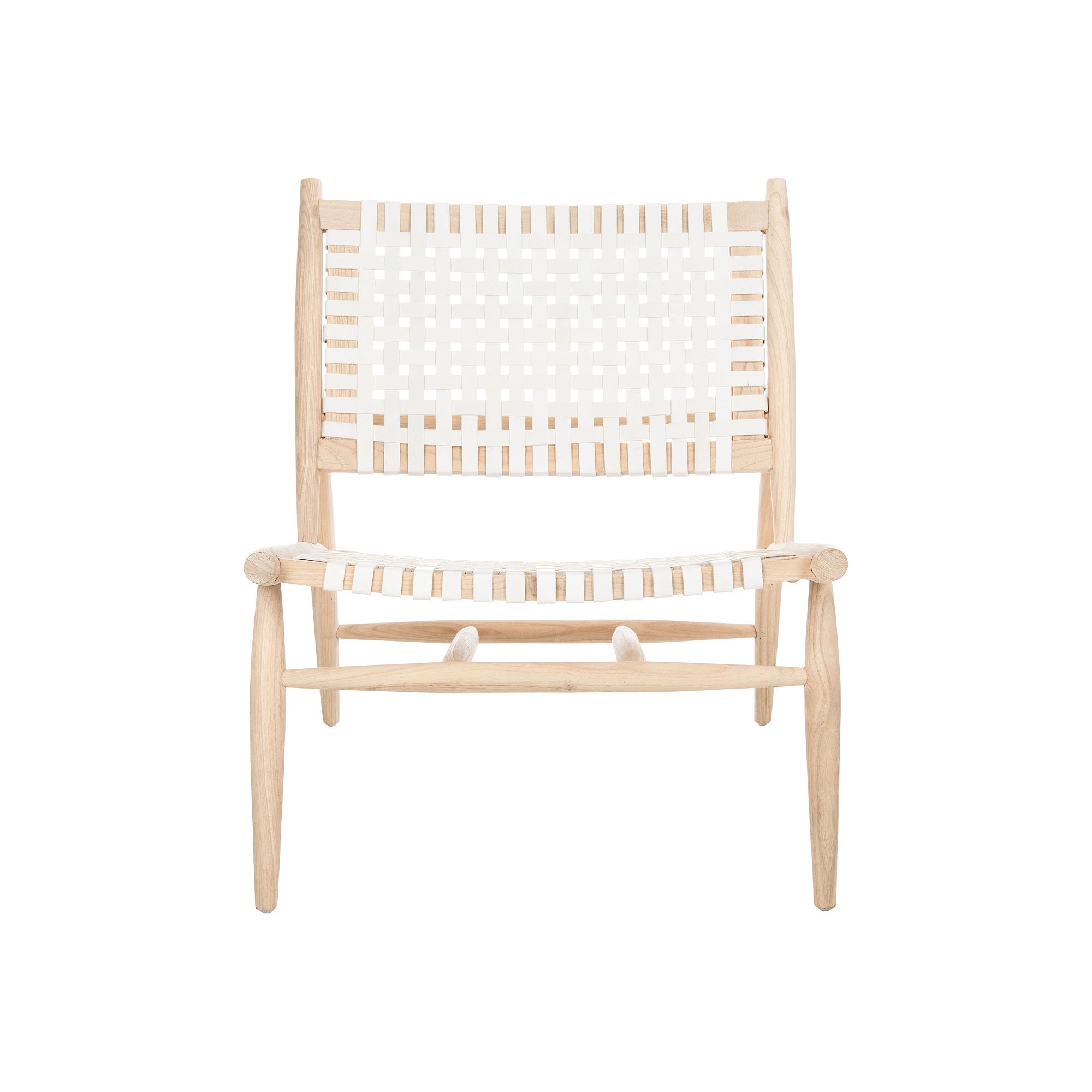 Safavieh Soleil Leather Woven Accent Chair, Natural