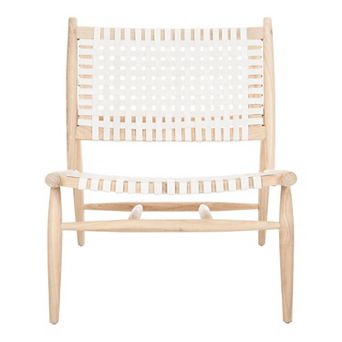 Safavieh Soleil Leather Woven Accent Chair