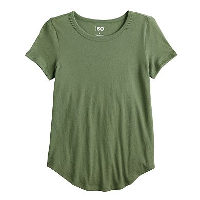 Juniors' SO® Favorite Crewneck Short Sleeve Tee