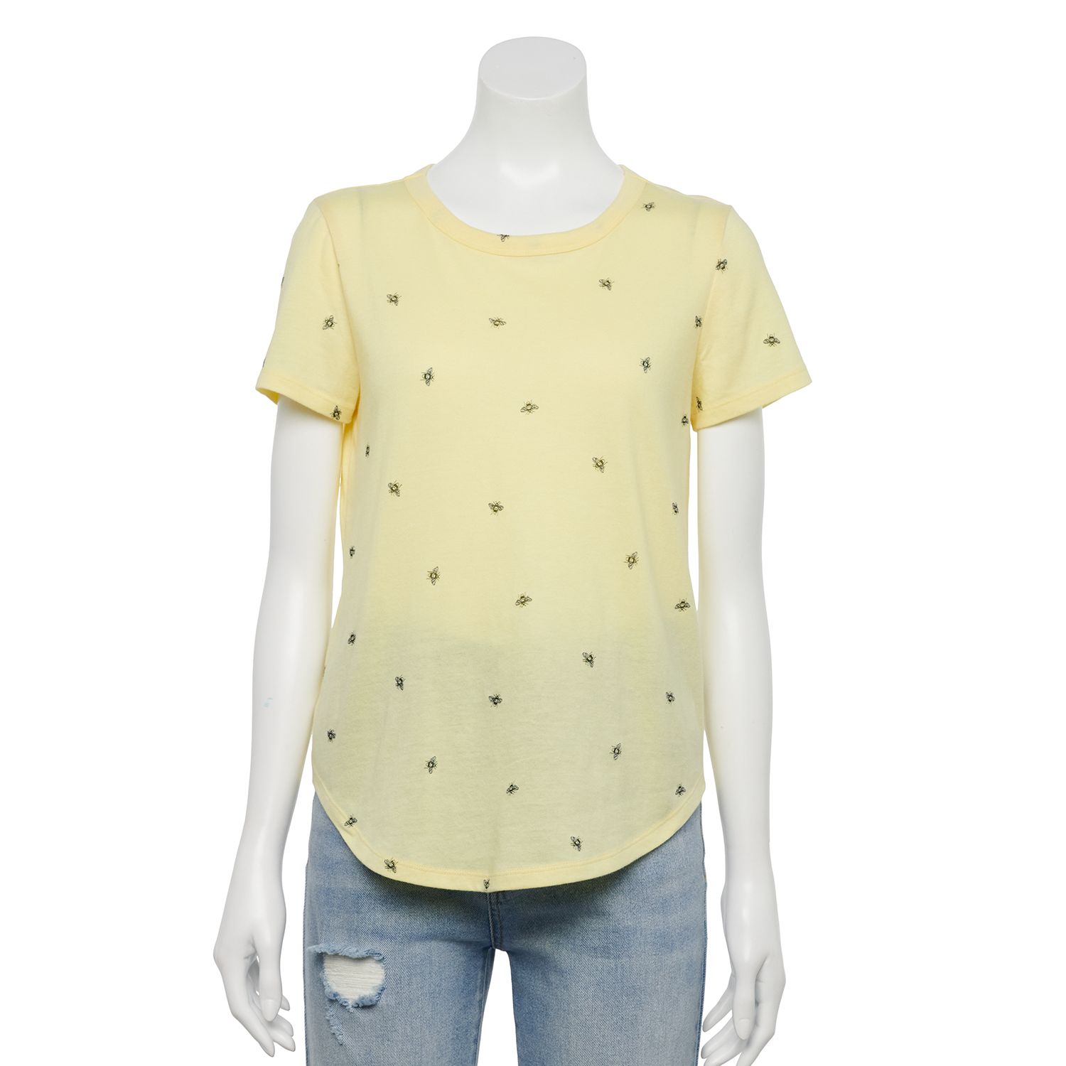 kohls yellow tops