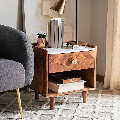 Safavieh Tahseen Parquet Nightstand