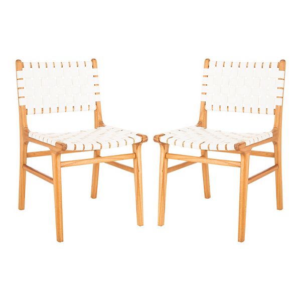 Safavieh Taika Woven Leather Dining, Safavieh Leather Dining Chairs