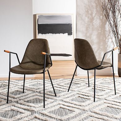 Safavieh Tanner Mid-Century Dining Chair 2-Piece Set