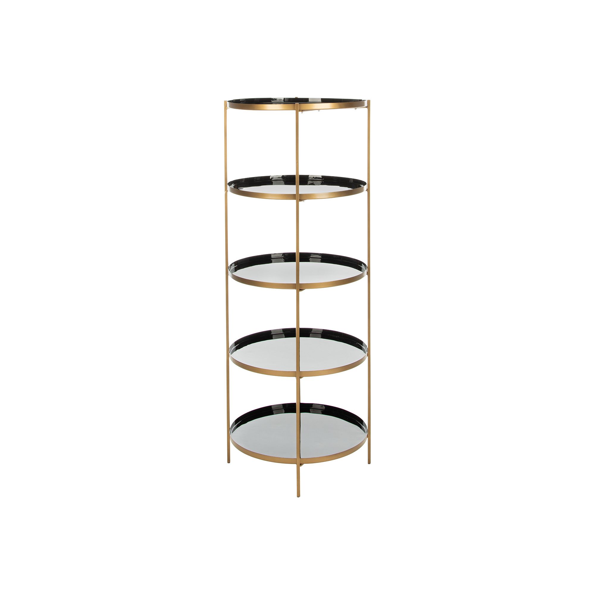 Safavieh Tia Round 5-Tier Etagere, Black